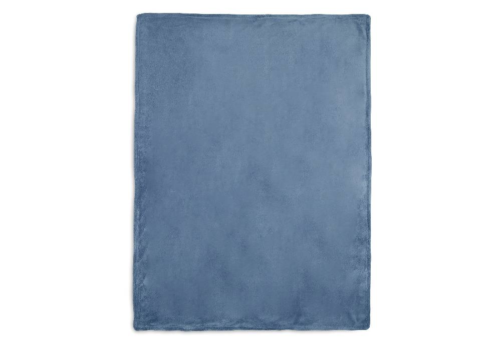 Jollein Decke Wiege 75x100cm Basic Knit Jeans Blue/Fleece Exklusivangebot