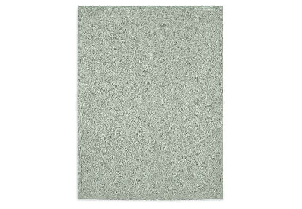 Jollein Decke Kinderbett 100x150cm Shell Knit Sea Foam GOTS Zeitlich begrenztes Angebot