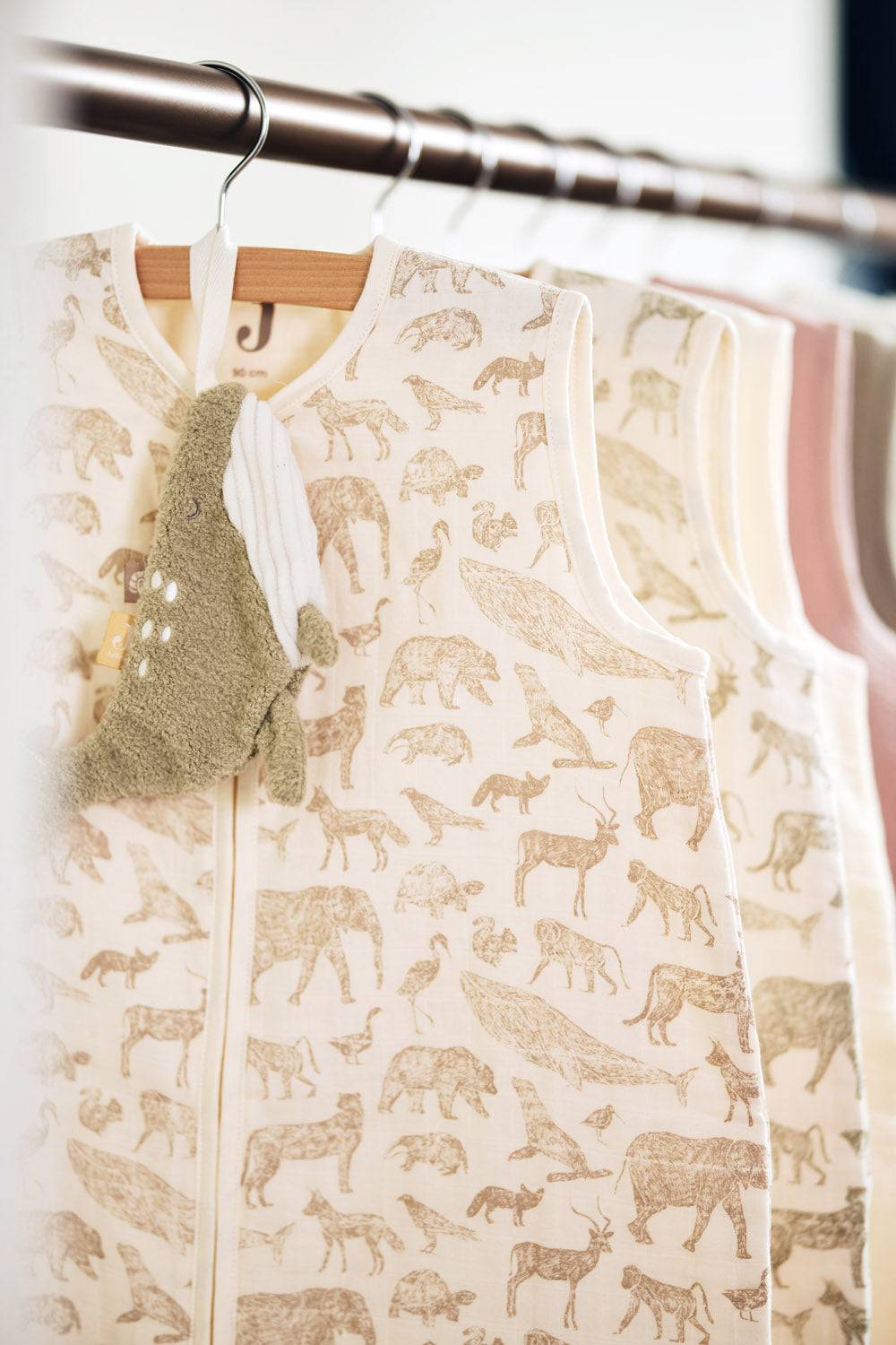 Jollein Schlafsack Hydrophil 70cm Animals Nougat Kauf eins, bekomm eins gratis