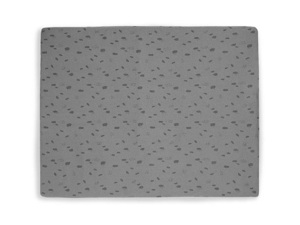 Jollein Spannbettlaken Jersey Laufgitter 75x95cm Spot Storm Grey Bis zu 55% Rabatt