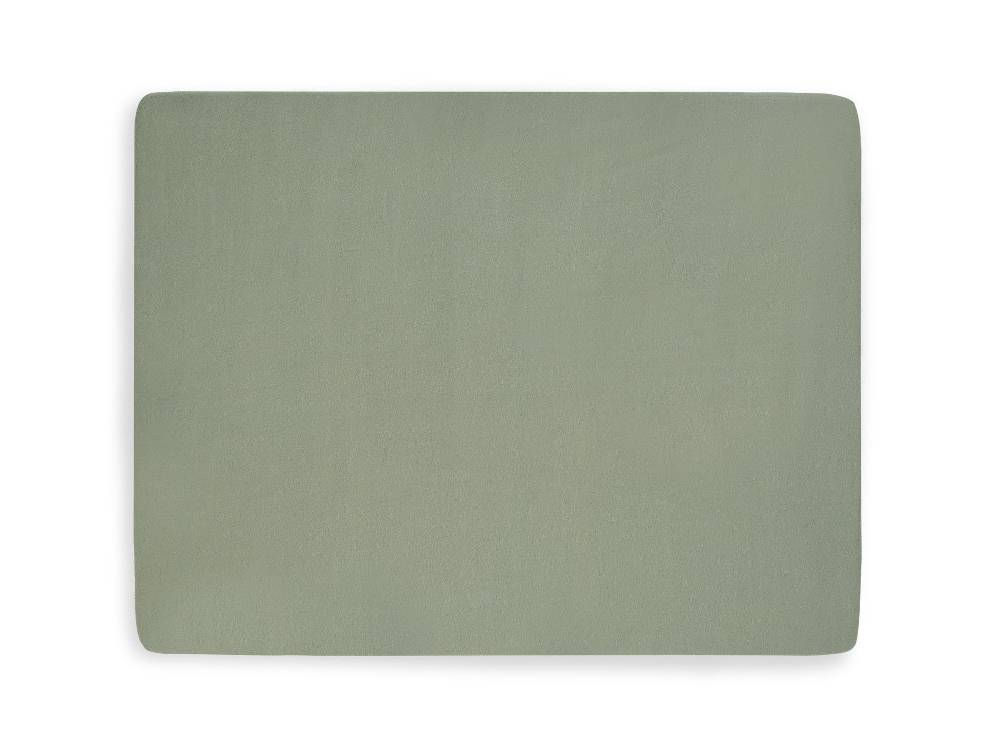 Jollein Spannbettlaken Jersey Laufgitter 75x95cm Ash Green (2pack) Nur noch ein Tag übrig