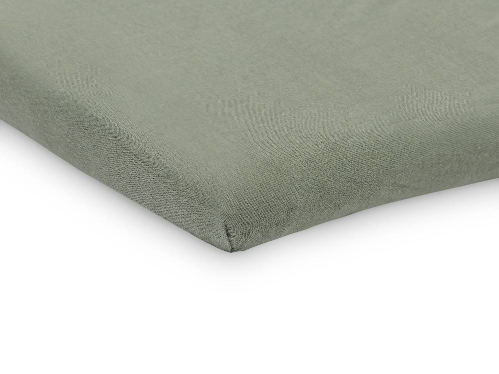 Jollein Spannbettlaken Jersey Laufgitter 75x95cm Ash Green (2pack) Nur noch ein Tag übrig