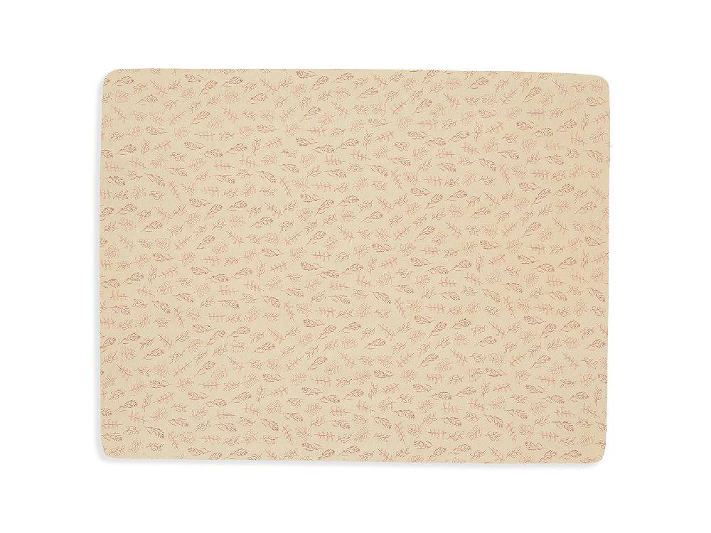 Jollein Spannbettlaken Jersey Laufgitter 75x95cm Meadow Rosewood Super Rabatt