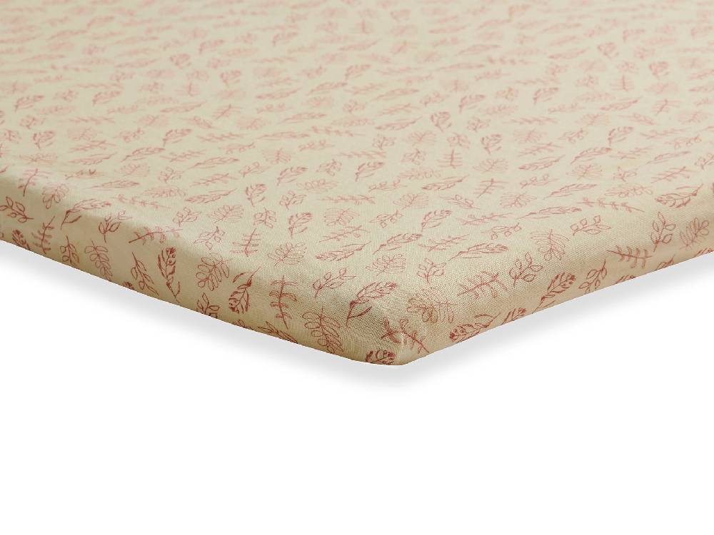 Jollein Spannbettlaken Jersey Laufgitter 75x95cm Meadow Rosewood Super Rabatt