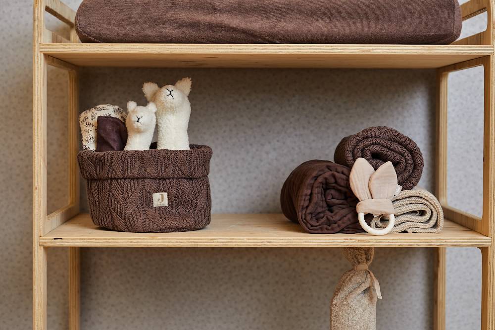 Jollein Decke Kinderbett 100x150cm Spring Knit Chestnut Verkauf