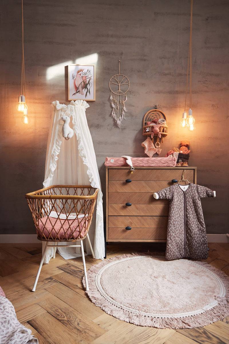 Jollein Decke Kinderbett 100x150cm Spring Knit Rosewood Angebote