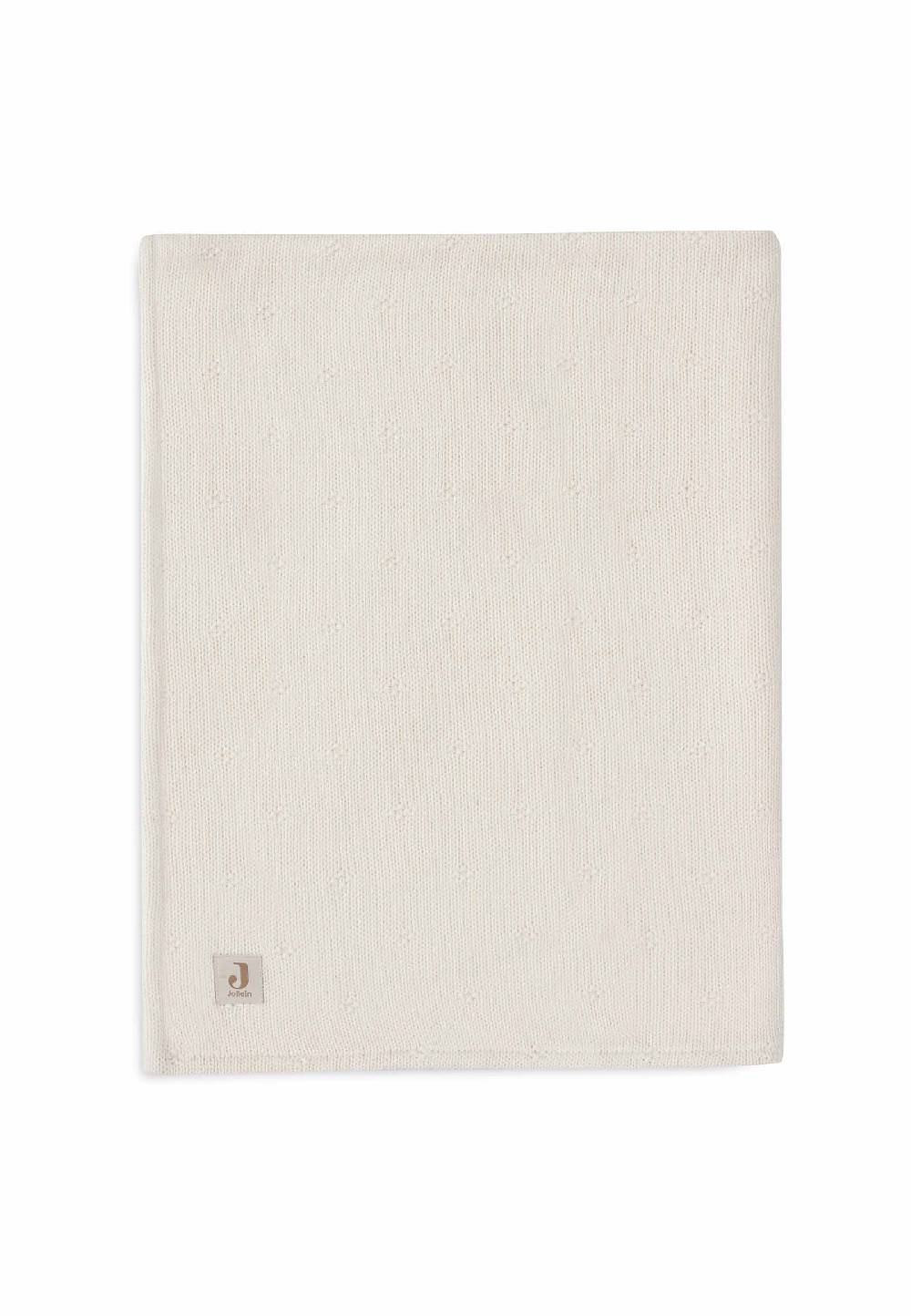 Jollein Decke Kinderbett 100x150cm Cosy Knit - Ivory/Velvet Fabrikpreis