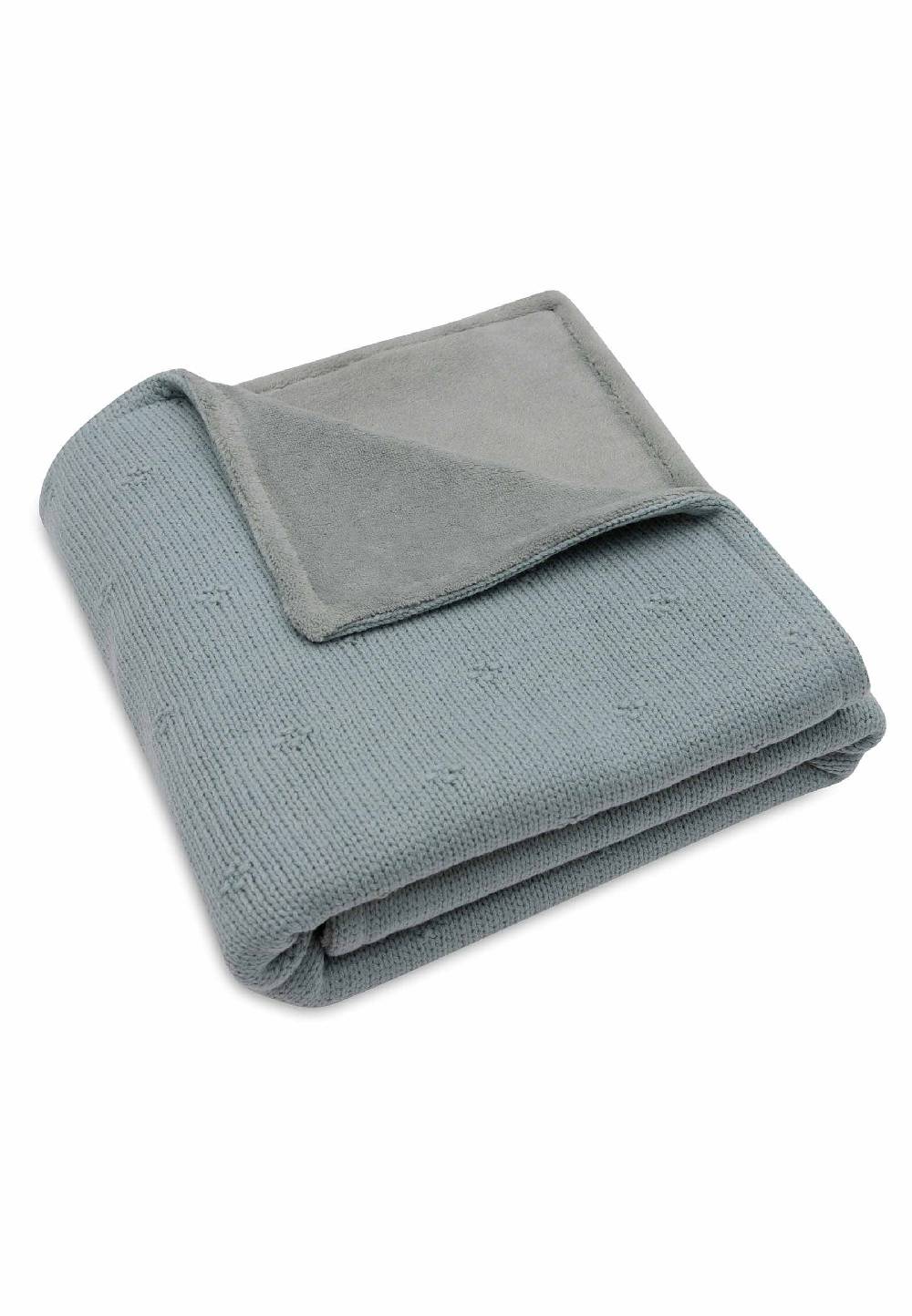 Jollein Decke Wiege 75x100cm Cosy Knit - Sea Green/Velvet Günstig kaufen