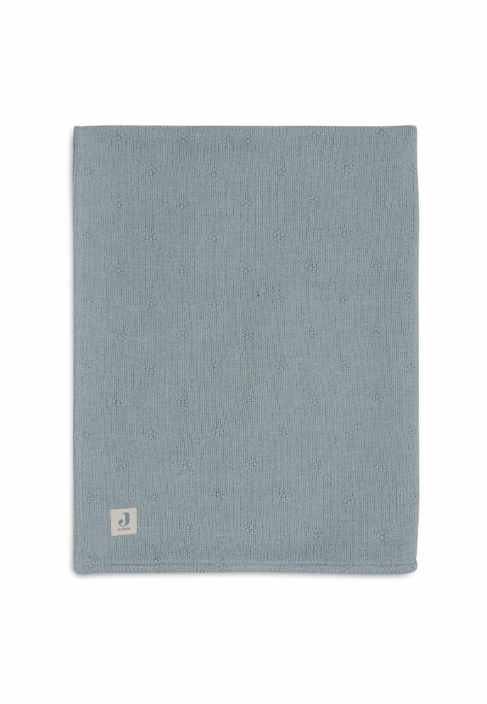 Jollein Decke Wiege 75x100cm Cosy Knit - Sea Green/Velvet Günstig kaufen