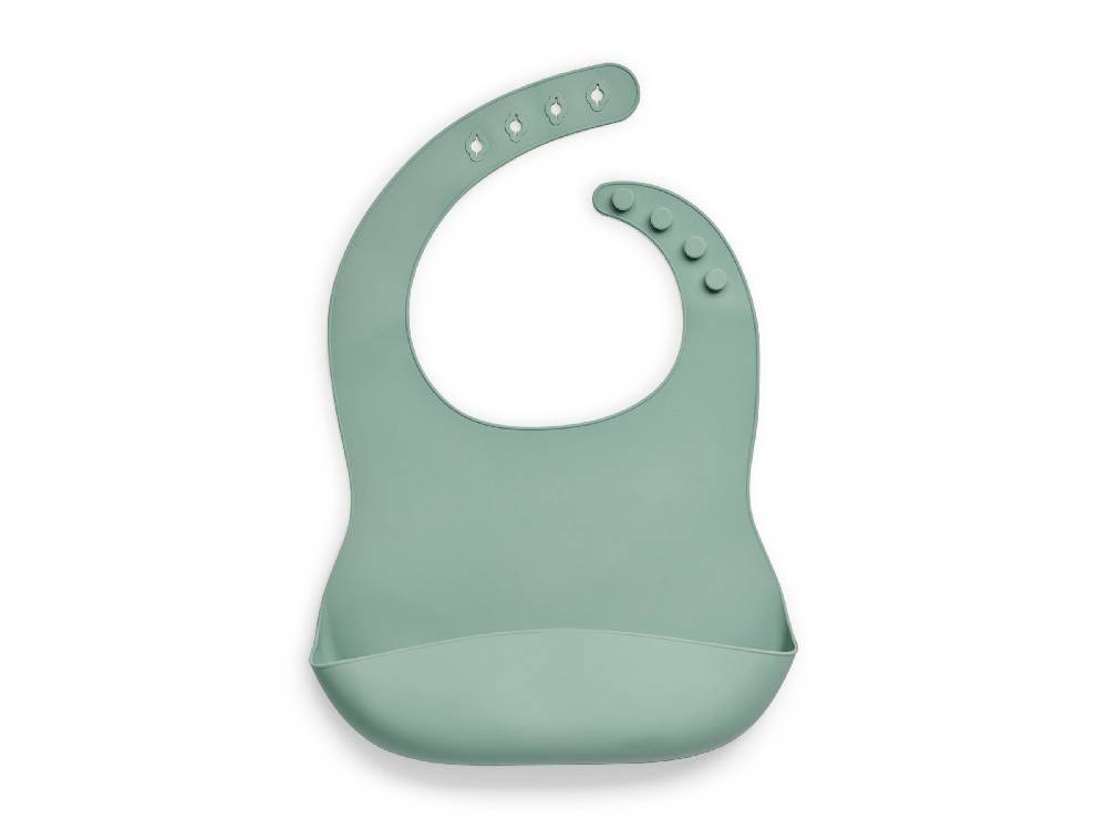 Jollein Lätzchen Siliconen Ash green
