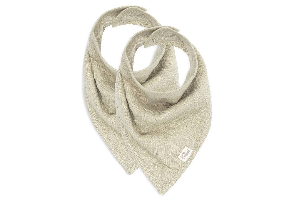 Jollein Lätzchen Bandana Soft Waves Olive Green (2pack) Muttertagsangebot