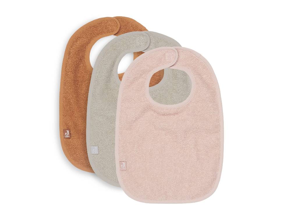 Jollein Lätzchen Frottee Pale Pink/Nougat/Caramel (3pack) Jubiläumsangebot
