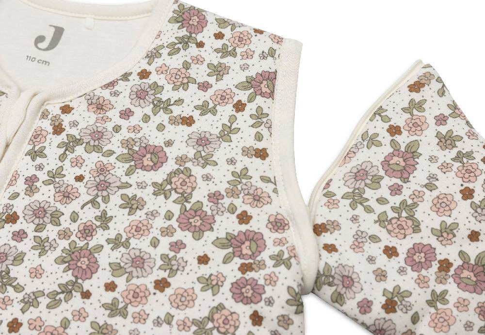 Jollein Schlafsack mit Abnehmbaren Ärmeln 110cm Retro Flowers Neueste Stile