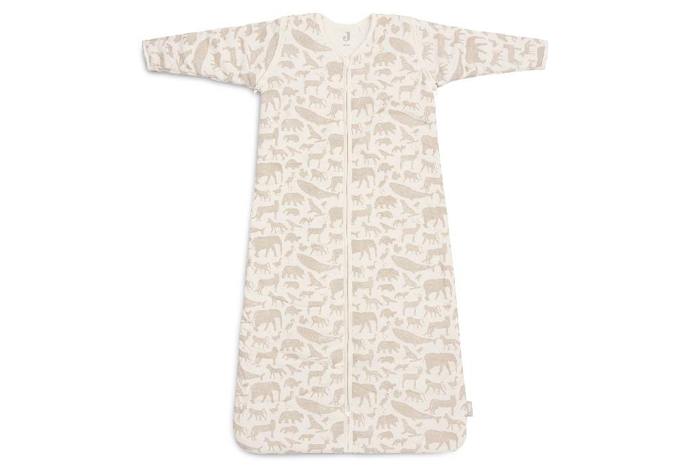Jollein Schlafsack mit Abnehmbaren Ärmeln 90cm Animals Nougat Vierteljährliche Förderung