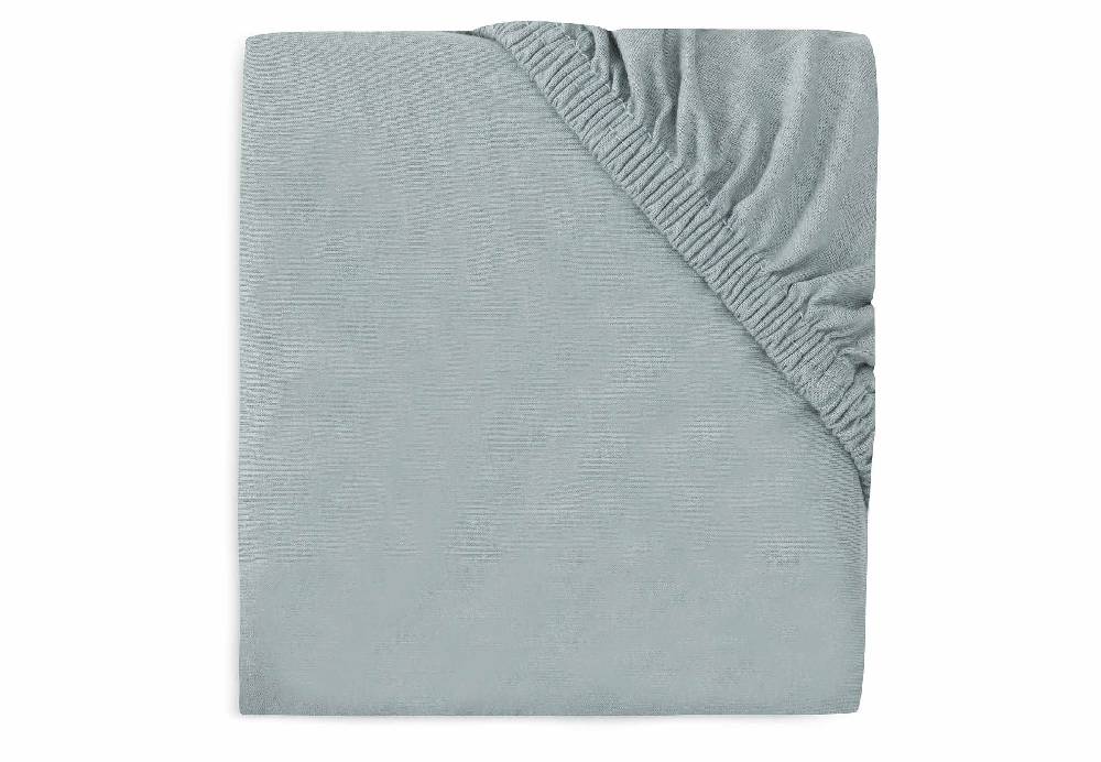 Jollein Spannbettlaken Laufgitter Jersey 75x95cm - Sea Green Rabatte dieses Monats
