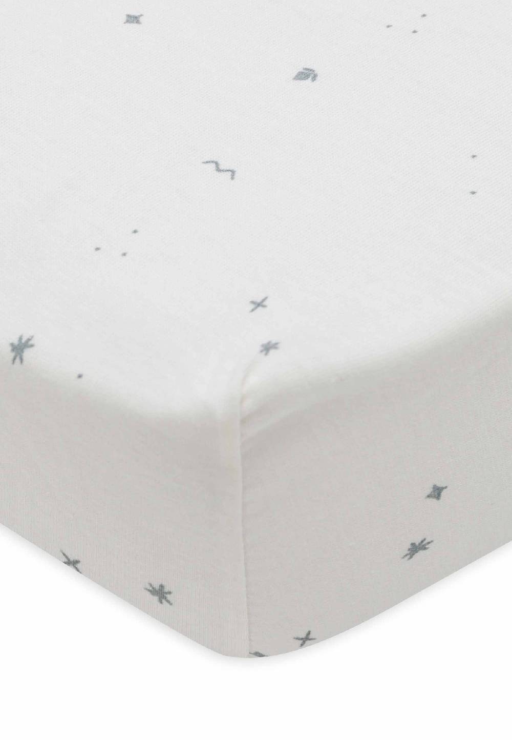 Jollein Spannbettlaken Jersey 70/75x140/150cm Twinkling - Sea Green Online