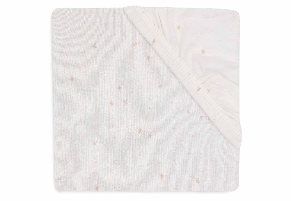 Jollein Spannbettlaken Jersey 70/75x140/150cm Twinkling - Wild Rose