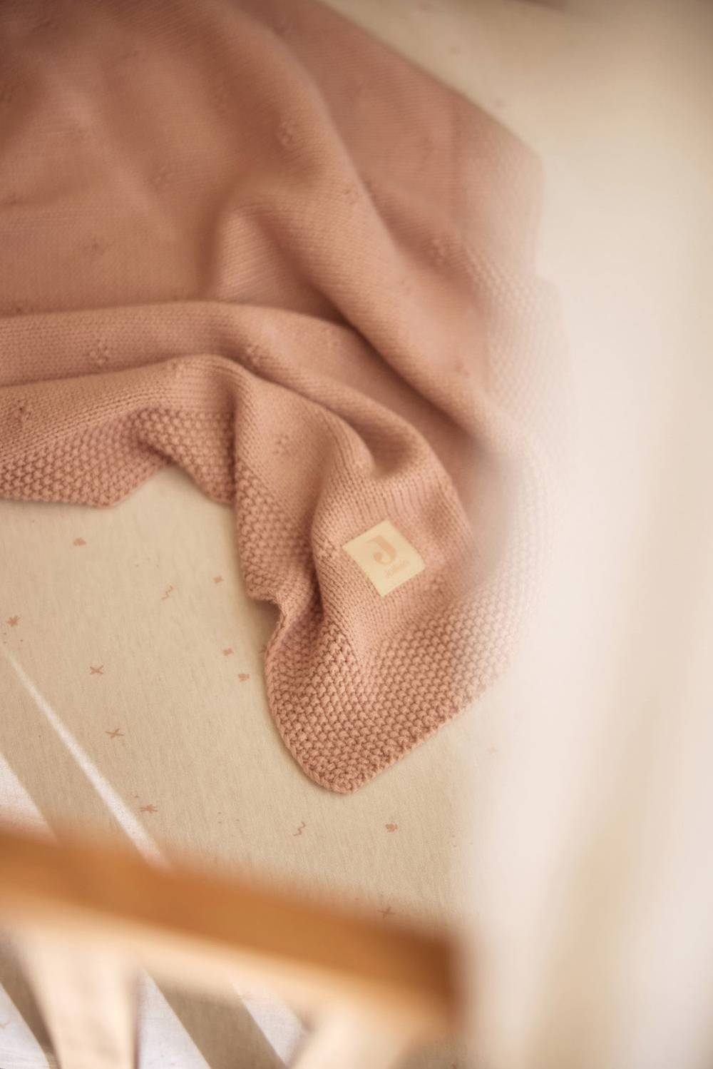 Jollein Spannbettlaken Jersey 60x120cm Twinkling - Wild Rose im Angebot