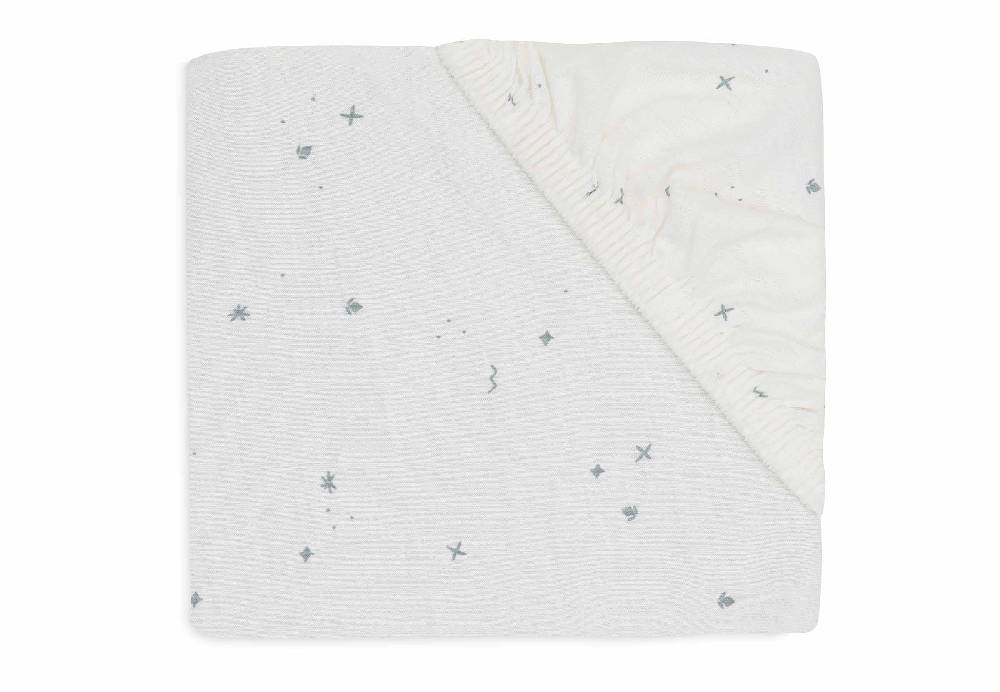 Jollein Spannbettlaken Jersey 40/50x80/90cm Twinkling - Sea Green Meist gekauft