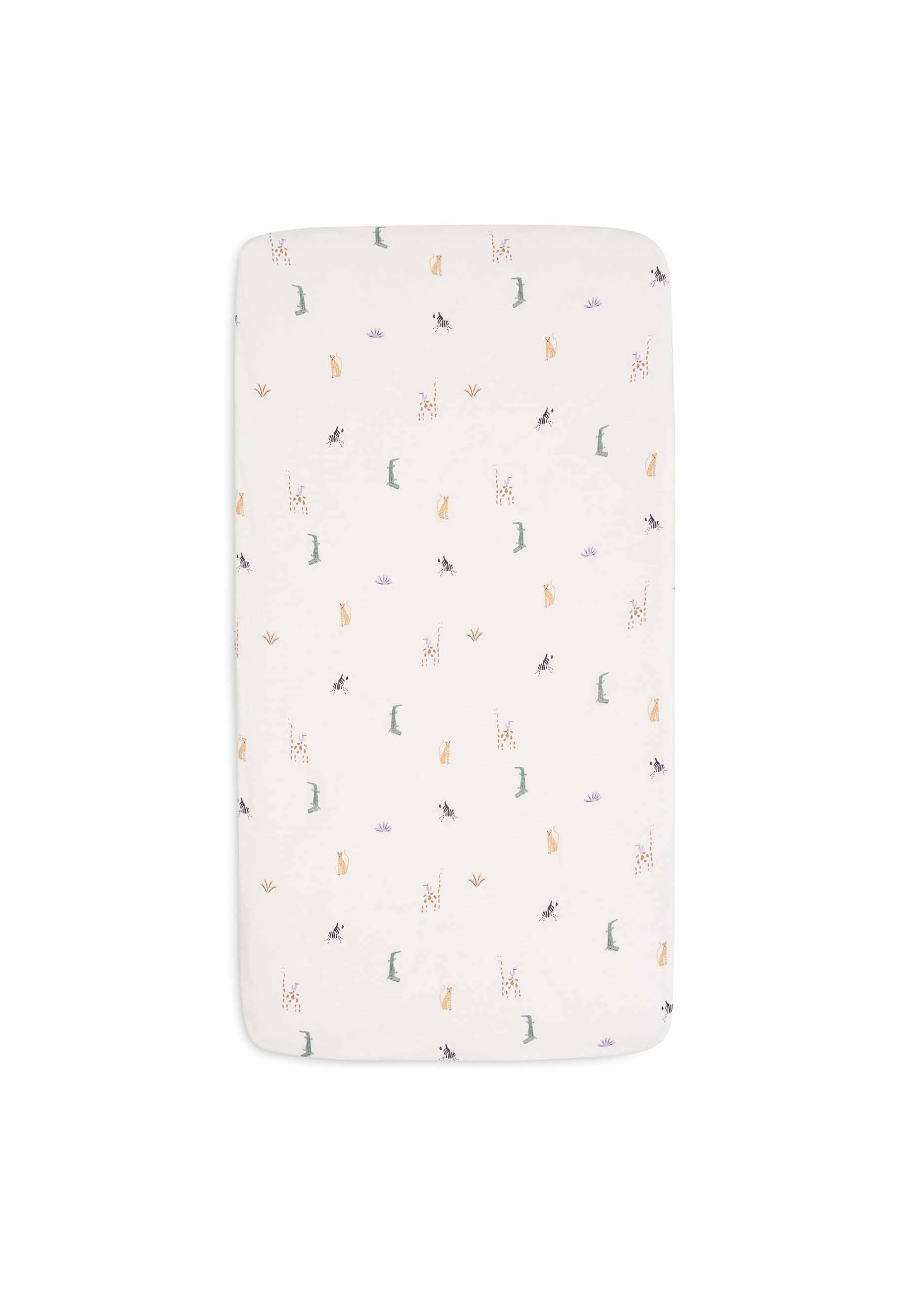 Jollein Spannbettlaken Jersey 40/50x80/90cm - Jungle Jambo Kostenloser Versand