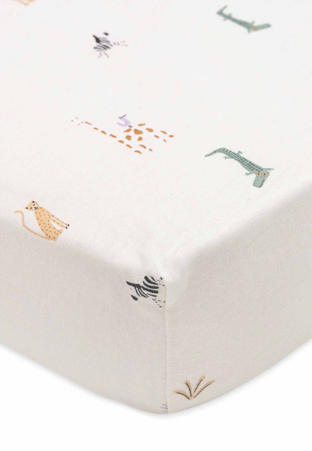 Jollein Spannbettlaken Jersey 40/50x80/90cm - Jungle Jambo Kostenloser Versand