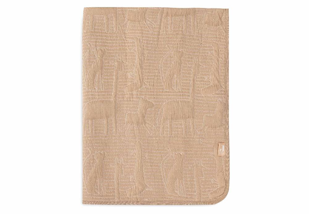 Jollein Decke Kinderbett 100x150cm Jungle Jambo - Biscuit/Oatmeal Fabrik Onlineshop