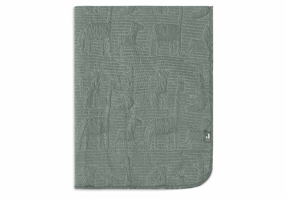 Jollein Decke Kinderbett 100x150cm Jungle Jambo - Ash Green/Laurel Fabrikpreis
