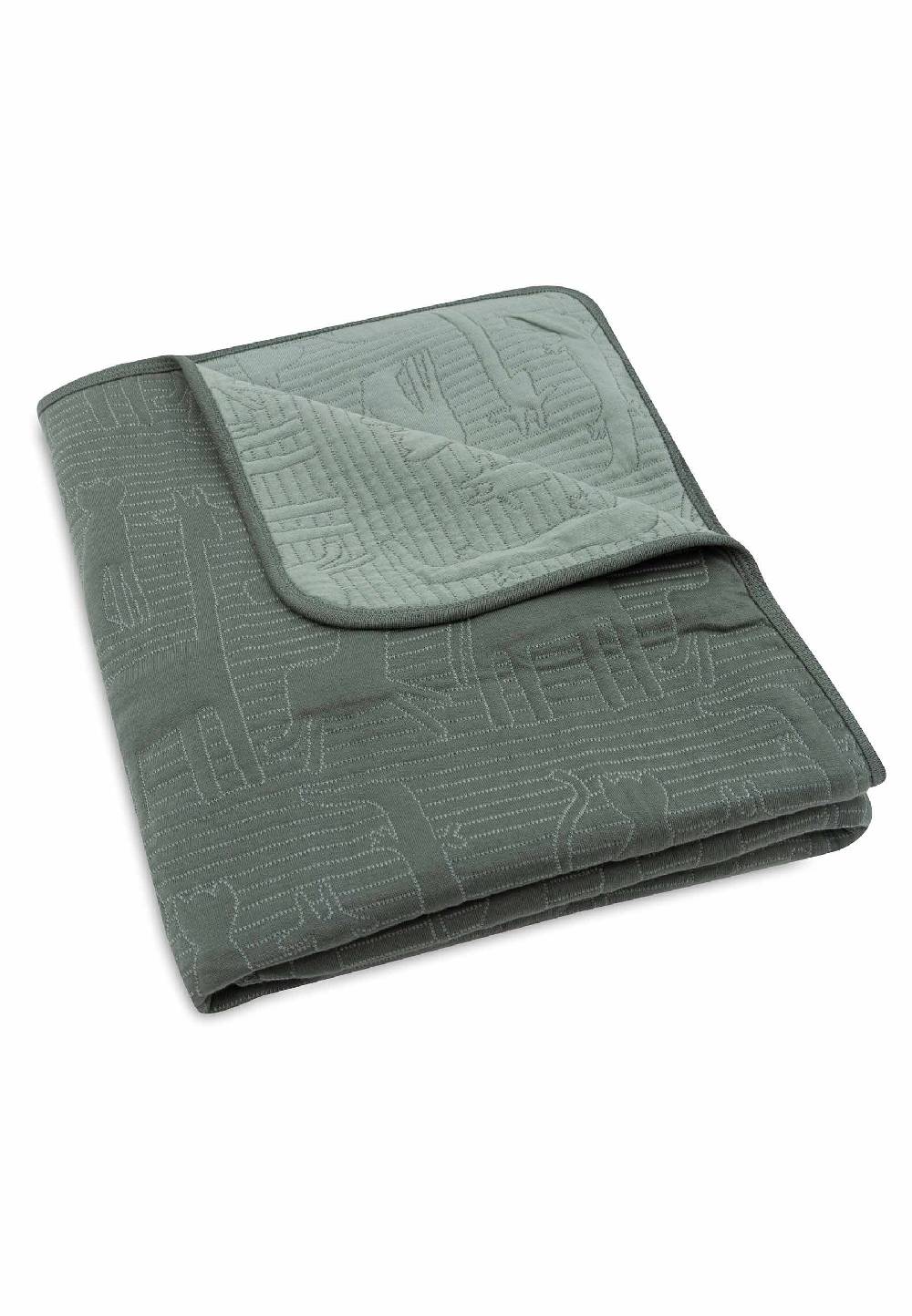 Jollein Decke Kinderbett 100x150cm Jungle Jambo - Ash Green/Laurel Fabrikpreis