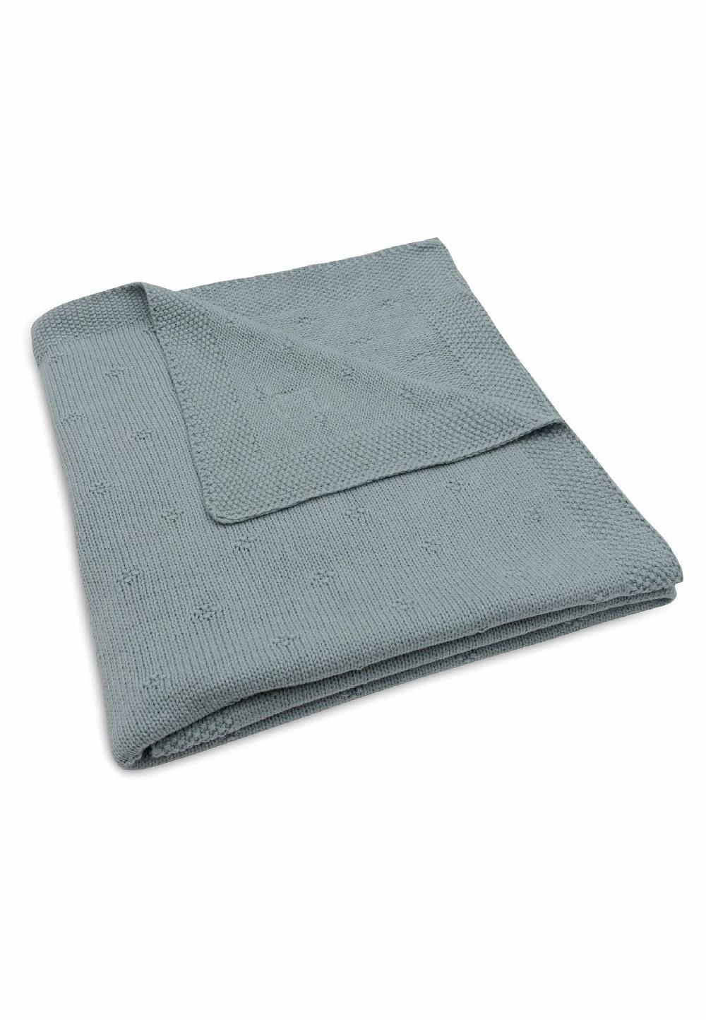 Jollein Decke Kinderbett 100x150cm Cosy Knit - Sea Green Sonderangebot