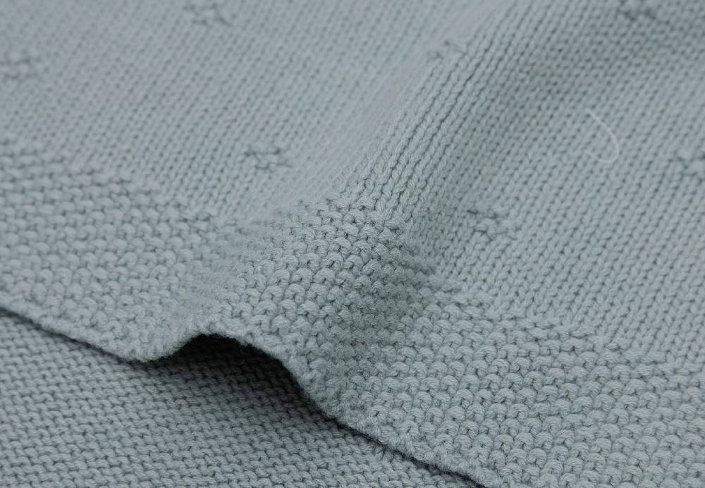 Jollein Decke Kinderbett 100x150cm Cosy Knit - Sea Green Sonderangebot