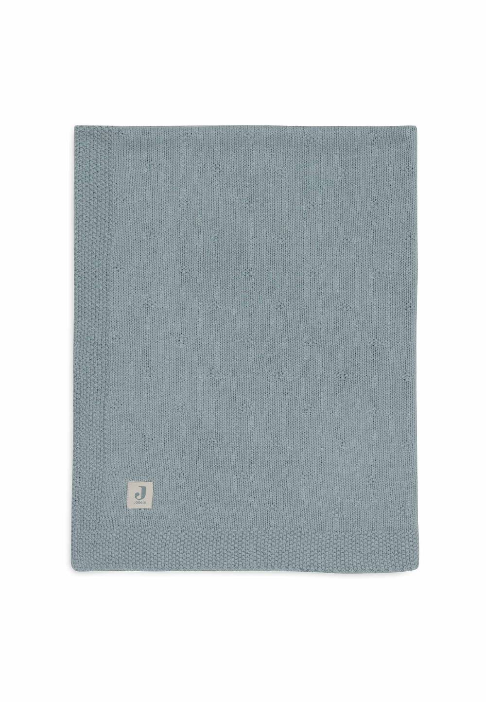Jollein Decke Kinderbett 100x150cm Cosy Knit - Sea Green Sonderangebot