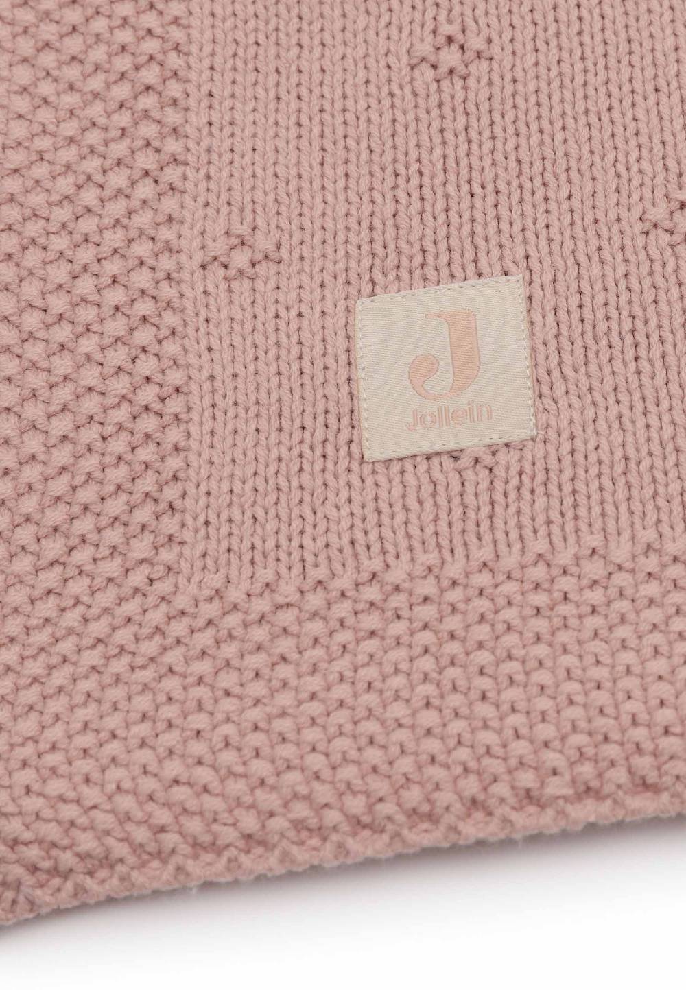 Jollein Decke Kinderbett 100x150cm Cosy Knit - Wild Rose Rabatt