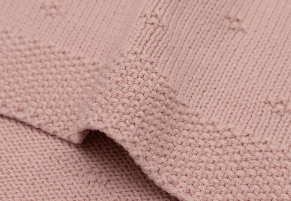 Jollein Decke Kinderbett 100x150cm Cosy Knit - Wild Rose Rabatt