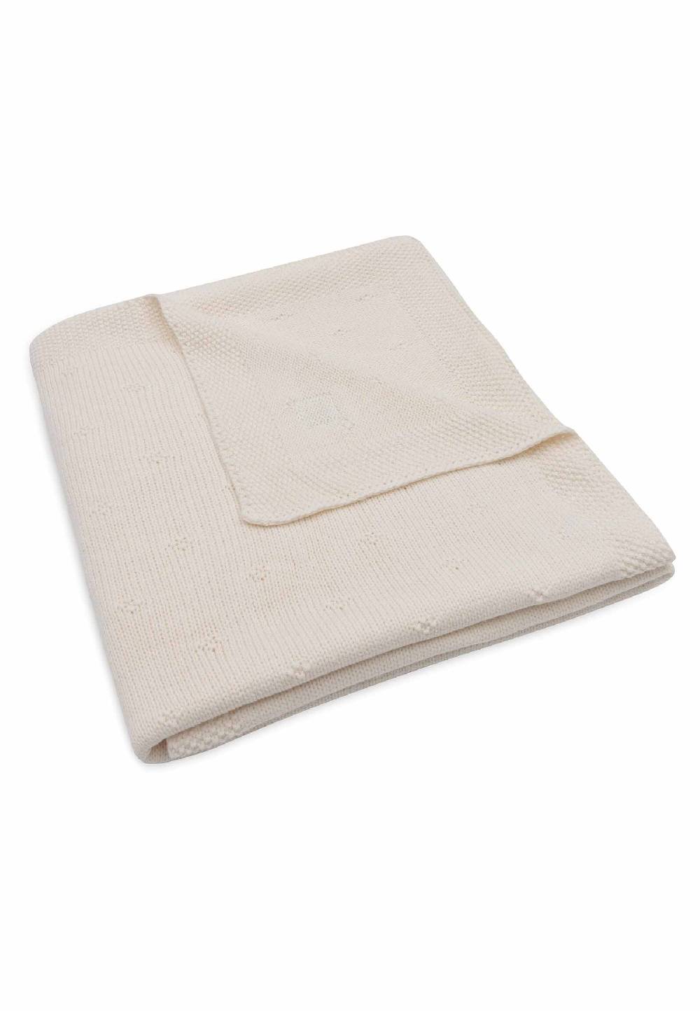 Jollein Decke Kinderbett 100x150cm Cosy Knit - Ivory Günstig kaufen