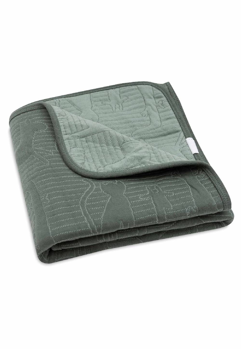Jollein Decke Wiege 75x100cm Jungle Jambo - Ash Green/Laurel Begrenztes Angebot