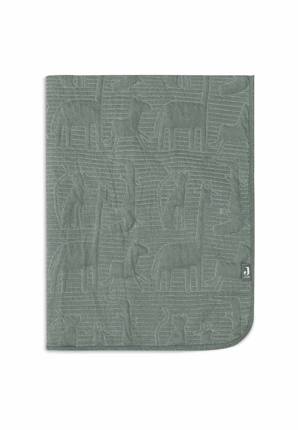 Jollein Decke Wiege 75x100cm Jungle Jambo - Ash Green/Laurel Begrenztes Angebot