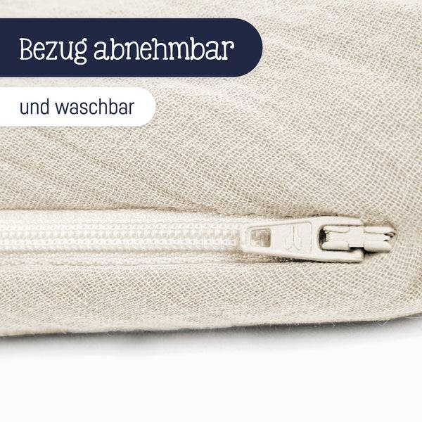 Julius Zöllner Stillkissen aus Baumwollmusselin, sand Meist gekauft