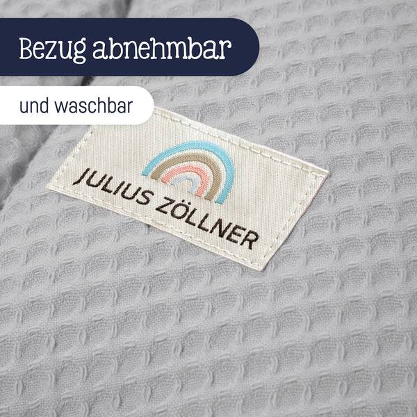 Julius Zöllner Stillkissen mit Knopf, Waffelpiqué Light Grey Fabrikpreis