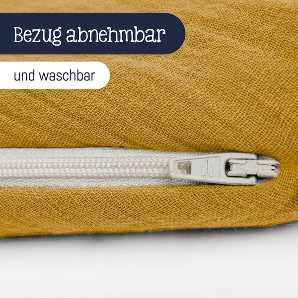 Julius Zöllner Stillkissen aus Baumwollmusselin, zimt Günstig kaufen