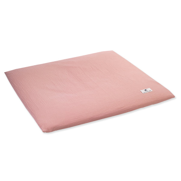 Julius Zöllner Bezug Wickelunterlage/2-Keil-Mulde aus Musselin, Dusty rose