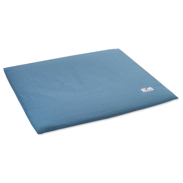 Julius Zöllner Bezug Wickelunterlage/2-Keil-Mulde aus Musselin, blau