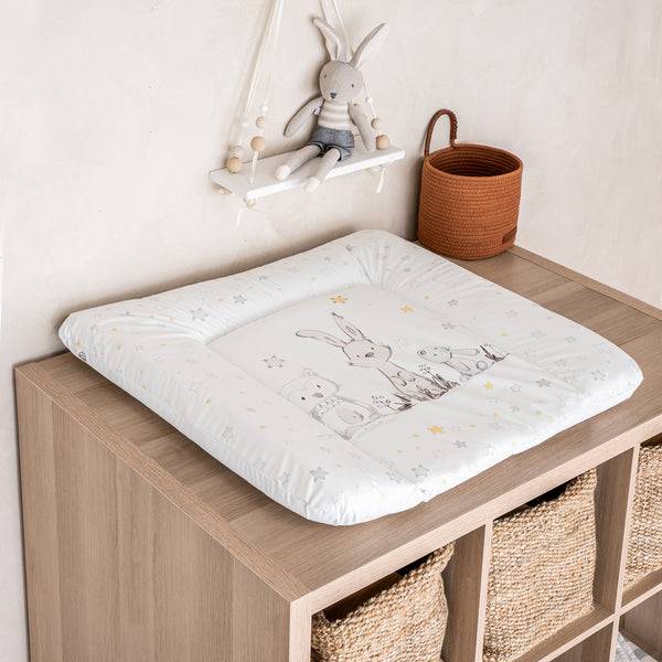 Julius Zöllner Wickelauflage "Softy", Häschen und Eule Blitzangebot