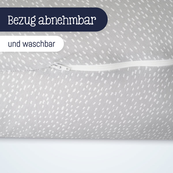 Julius Zöllner Jersey Stillkissen Tiny Squares Grey Blitzverkäufe