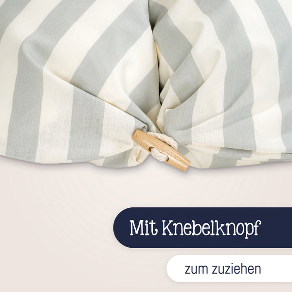 Julius Zöllner Stillkissen mit Knopf, Organic Stripes Flash Sale