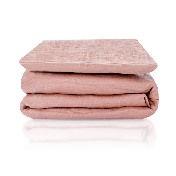 Julius Zöllner Bettwäsche aus Baumwollmusselin, Dusty Rose
