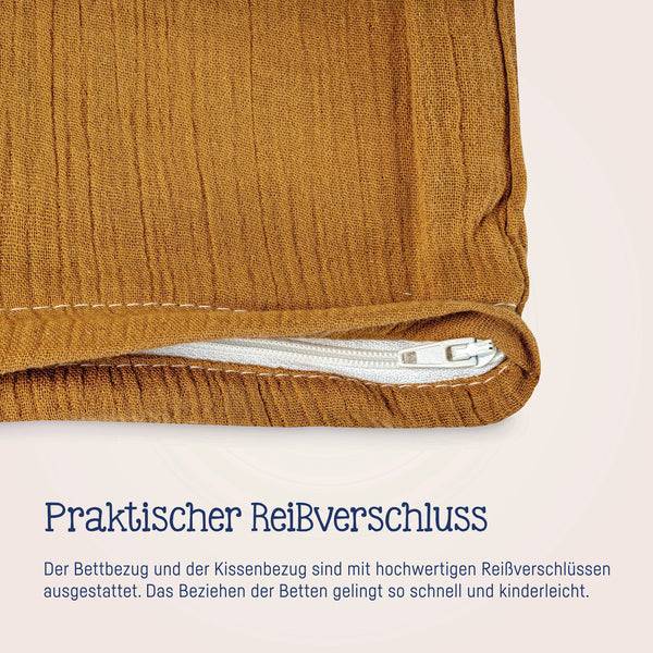 Julius Zöllner Bettwäsche aus Baumwollmusselin, Zimt Vatertagsangebot