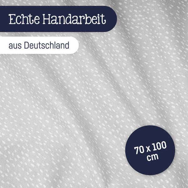 Julius Zöllner Jerseydecke, Tiny Squares Grey Blitzangebot