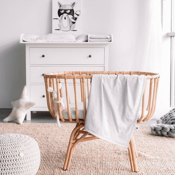 Julius Zöllner Jerseydecke, Tiny Squares Grey Blitzangebot