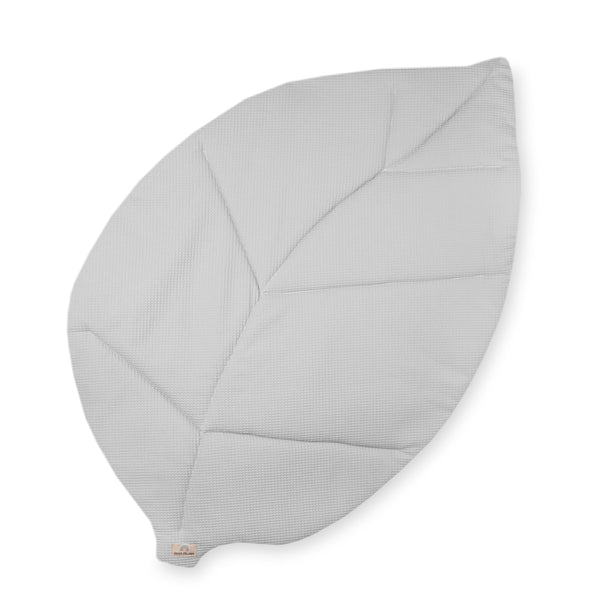 Julius Zöllner Krabbeldecke Blatt, Waffelpiqué Light Grey