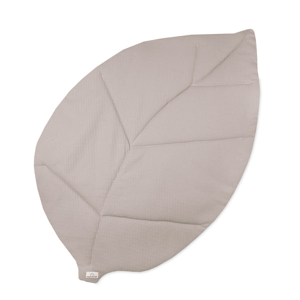 Julius Zöllner Krabbeldecke Blatt, Waffelpiqué Nougat